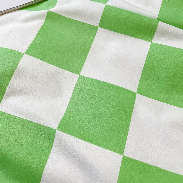 BowLift | Checked Bedding Set