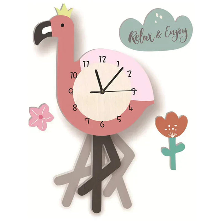 BowLift | Wall Clock - ZooTime - Cute Animal Design - Perfect for Children&