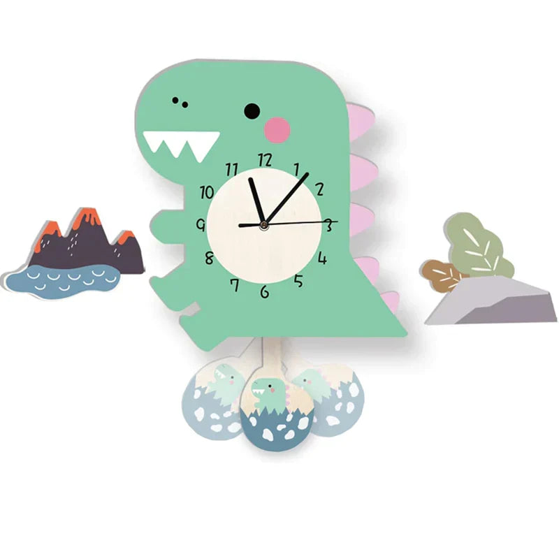 BowLift | Wall Clock - ZooTime - Cute Animal Design - Perfect for Children&