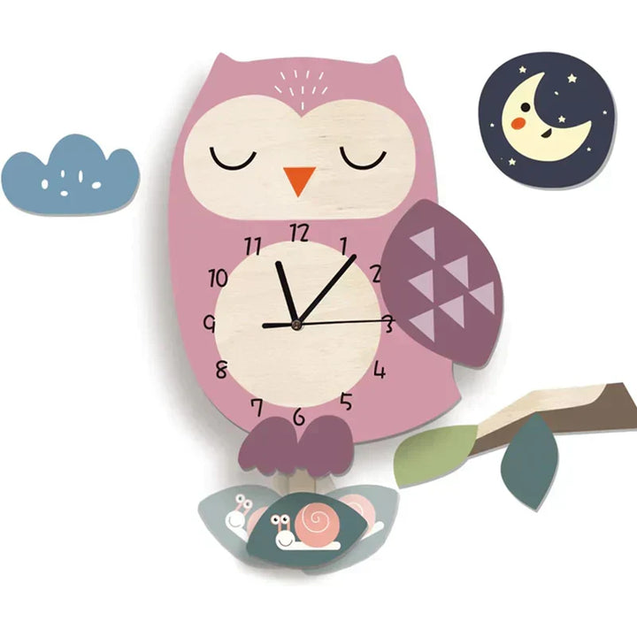 BowLift | Wall Clock - ZooTime - Cute Animal Design - Perfect for Children&