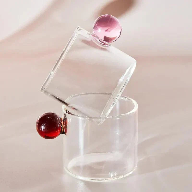BowLift | Treated Espresso Glass Cup Set of 2