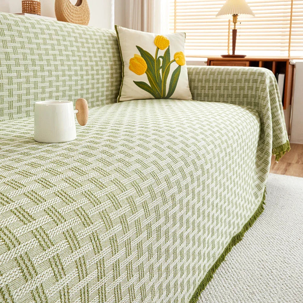 Large Sofa Cover with Reversible Pattern Stylish Protection