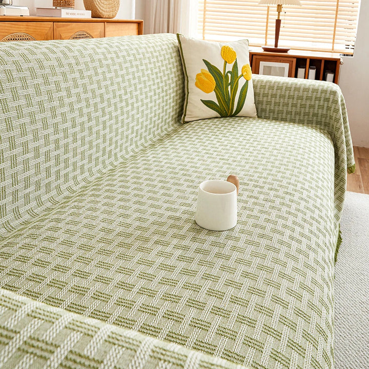 Large Sofa Cover with Reversible Pattern Stylish Protection