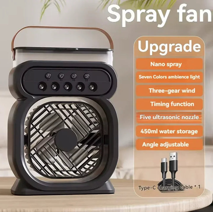 3 in 1 Portable Air Conditioner with Night Light and Humidifier