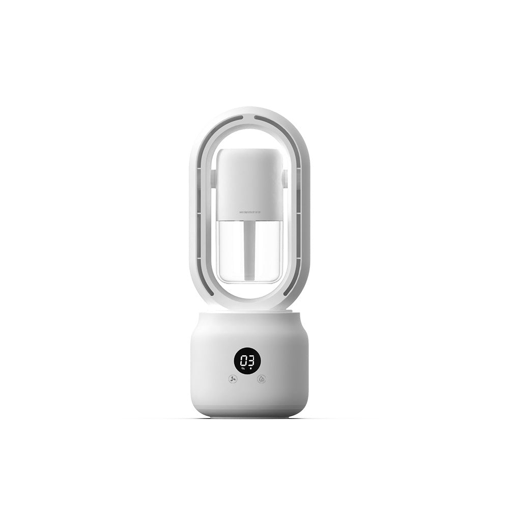 AeroBreeze Halo Fan | Blade-less fan with air humidifier and night light