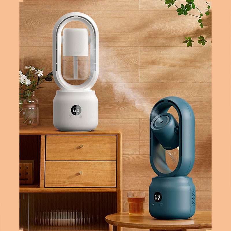 AeroBreeze Halo Fan | Blade-less fan with air humidifier and night light