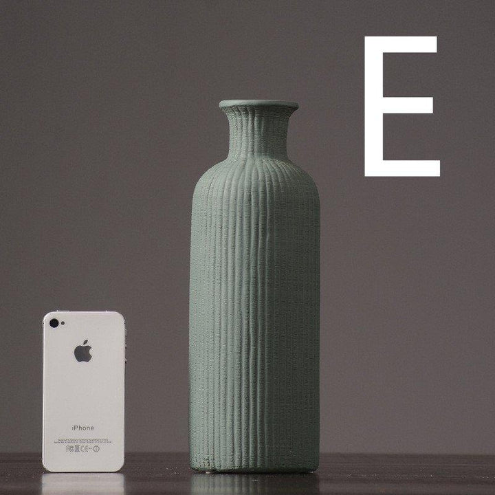 BowLift | Brown Beige Gray Ceramic Flower Vase Pot │ Home Decoration Item