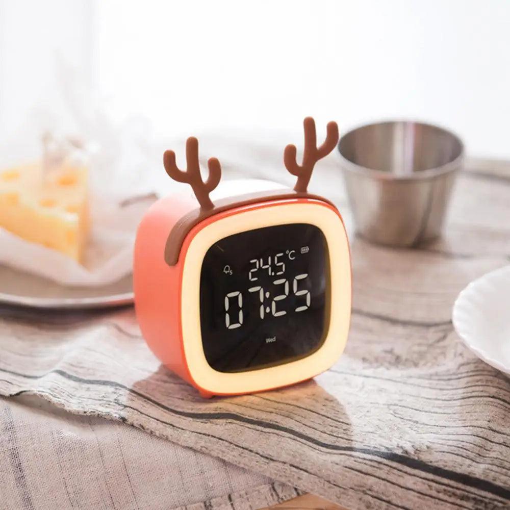 BunnyGlow - LED Alarm Clock – Night Light with Digital Display &amp; Timer