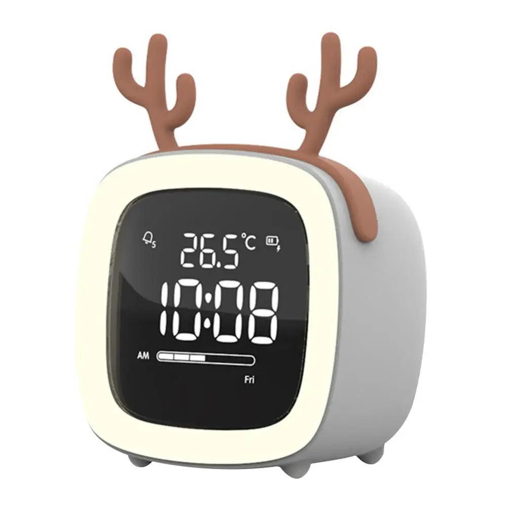 BunnyGlow - LED Alarm Clock – Night Light with Digital Display &amp; Timer