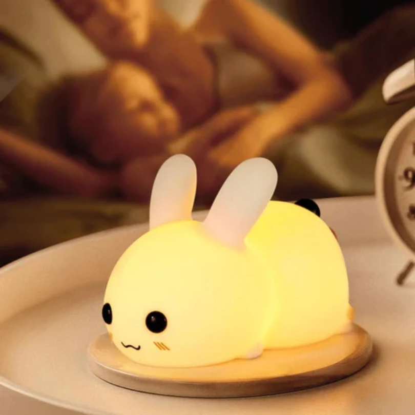 Bunnilo Kids Night Light Bunny | Gentle Sleep Light | Child Safe &amp; Energy Saving