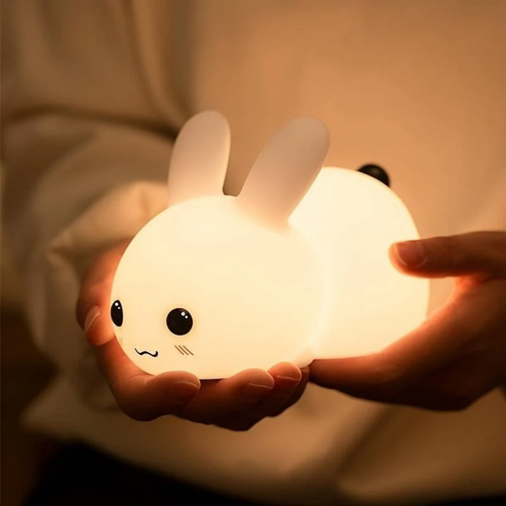 Bunnilo Kids Night Light Bunny | Gentle Sleep Light | Child Safe &amp; Energy Saving