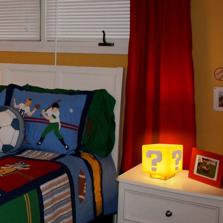 Power-Up Block Night Light - Super Mario-inspired Game Decoration