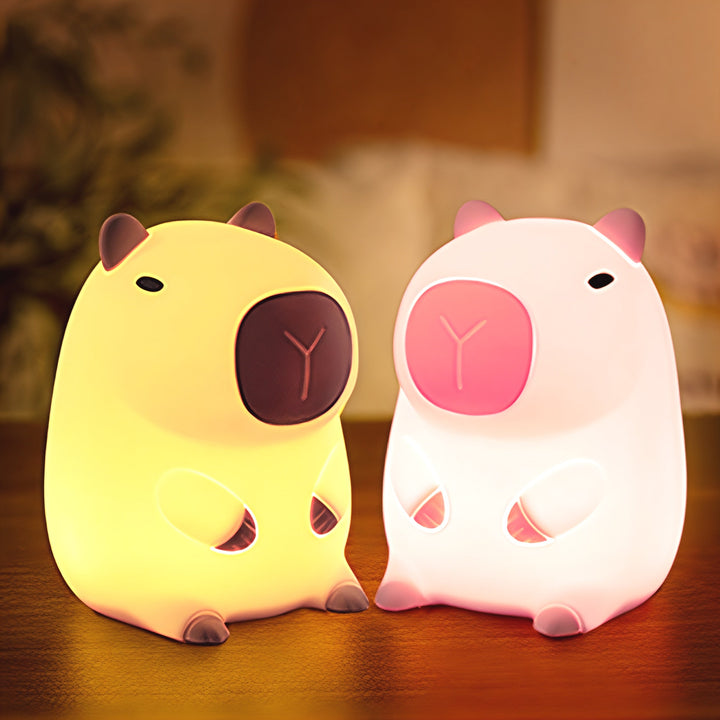 Capybara Night Light Adjustable Brightness Silicone