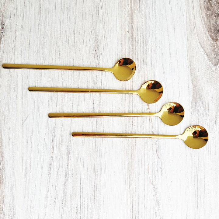 BowLift | Trendy Espresso &amp; Dessert Spoon Set with 4 Pieces