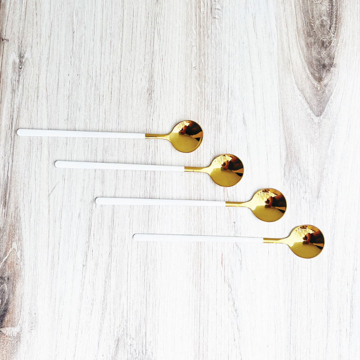 BowLift | Trendy Espresso &amp; Dessert Spoon Set with 4 Pieces