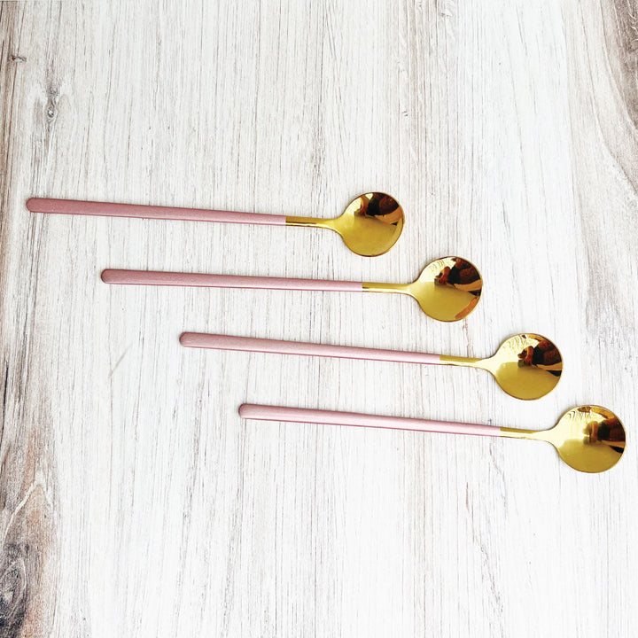 BowLift | Trendy Espresso &amp; Dessert Spoon Set with 4 Pieces