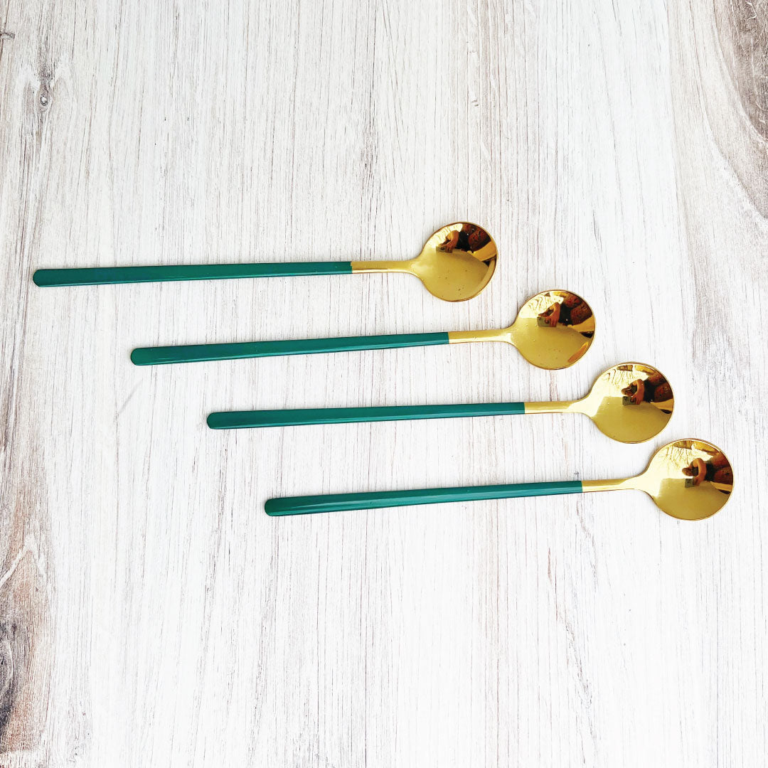 BowLift | Trendy Espresso &amp; Dessert Spoon Set with 4 Pieces