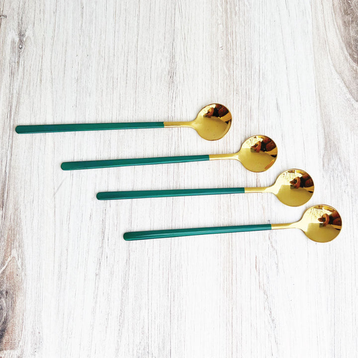 BowLift | Trendy Espresso &amp; Dessert Spoon Set with 4 Pieces