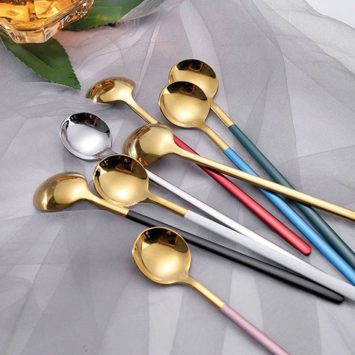 BowLift | Trendy Espresso &amp; Dessert Spoon Set with 4 Pieces