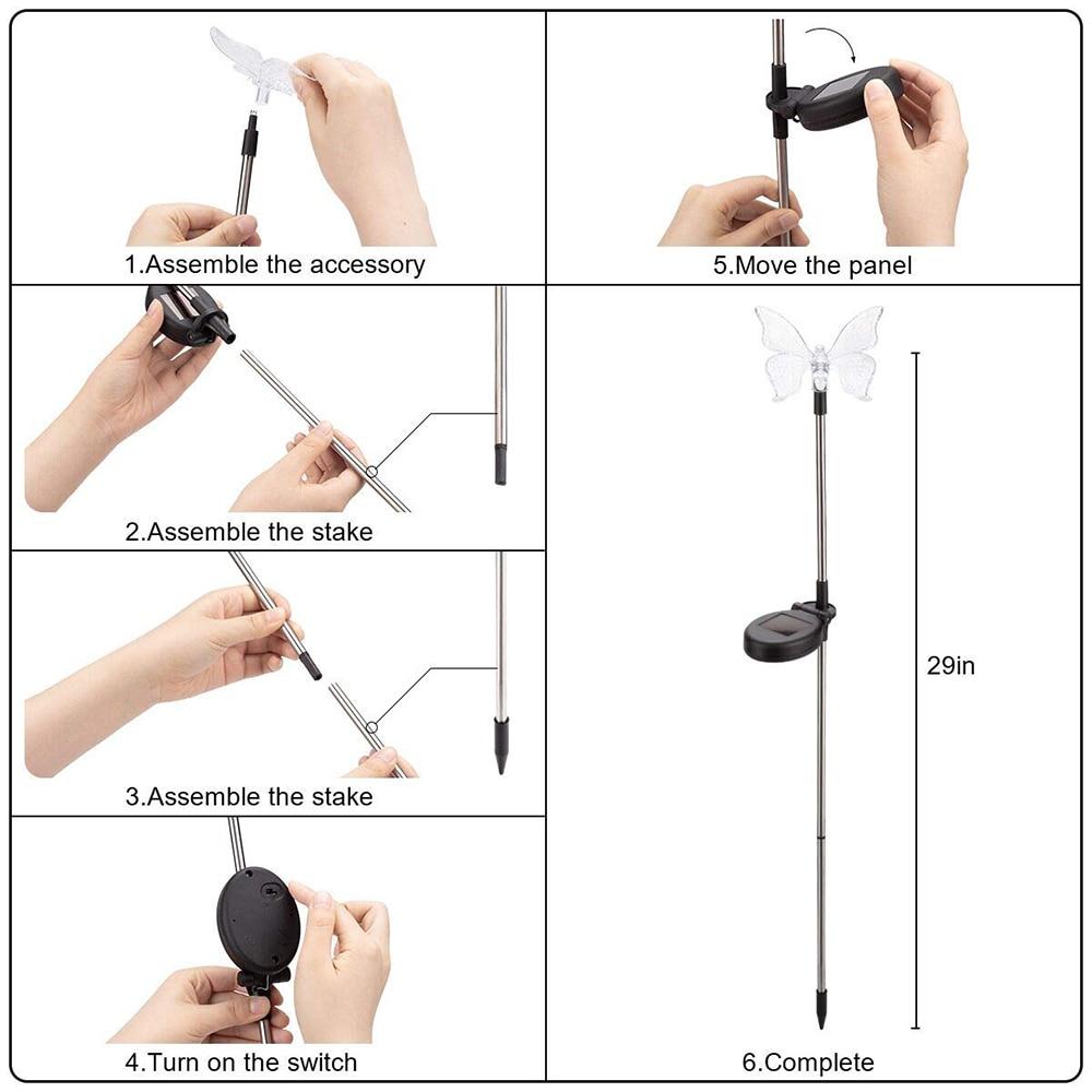 Solar-LED-Garden Lights "colourful Flies"