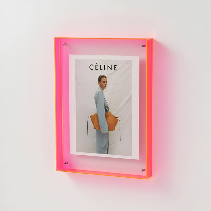 BowLift | Colored transparent acrylic frame for modern displays