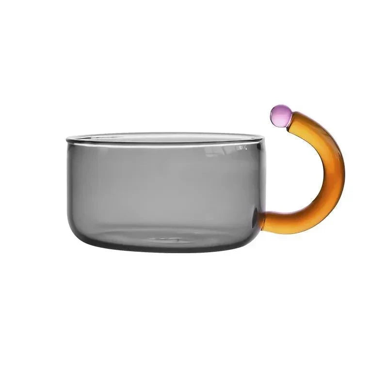BowLift | Contrasting Color Translucent Teapot &amp; Cup Set