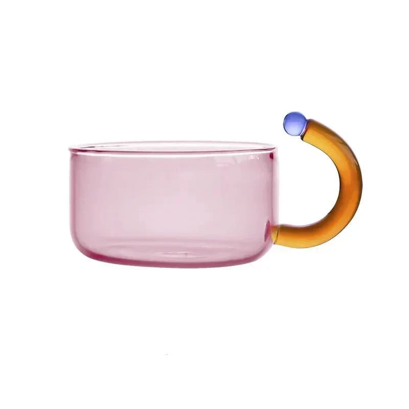 BowLift | Contrasting Color Glass Teapot Set – Stylish &amp; Heat Resistant Design