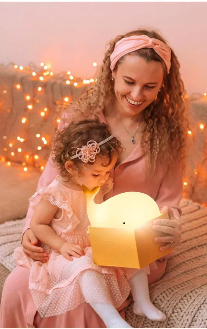 Cute Whale Night Light with Colour Changing - GlowWhale