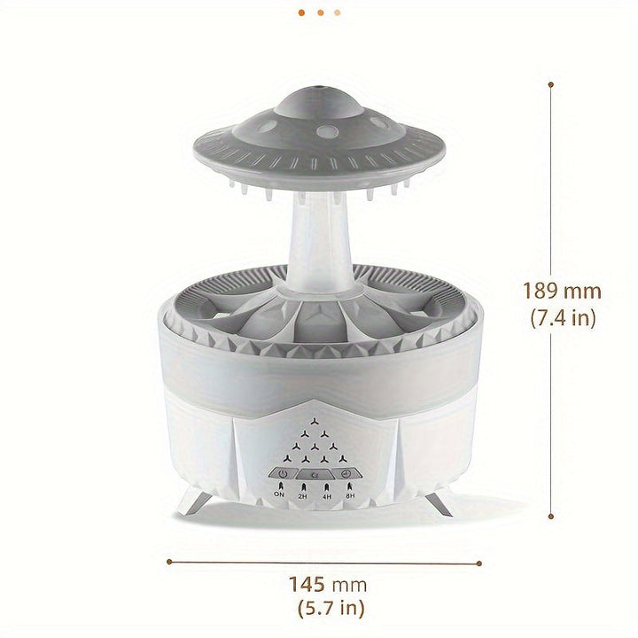 BowLift | Relaxing Raindrop Aromatherapy Essential Oil Diffuser - LED Light &amp; Humidifier