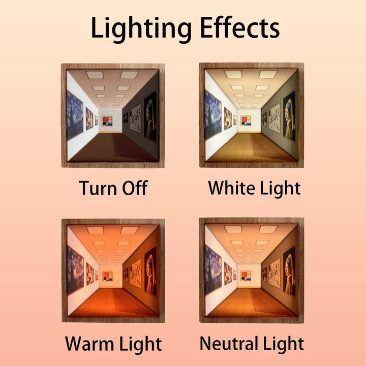 3D Glasses-Free Gallery Optical Illusion Wall Lamp &amp; Night Light