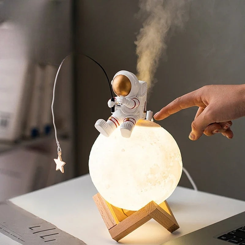 3D Astronaut Moon Lamp with LED Night Light, Dimmable Touch Control and Decoration for Children&