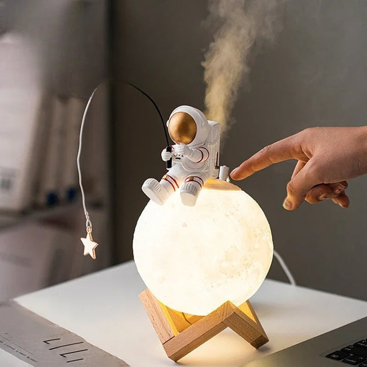 3D Astronaut Moon Lamp with LED Night Light, Dimmable Touch Control and Decoration for Children&