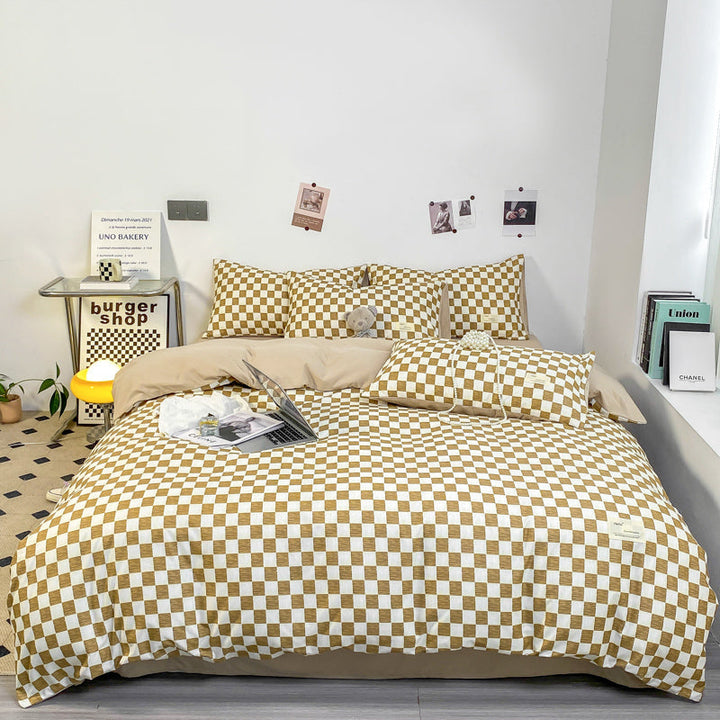 BowLift | PatternNest | Grid Bedding Set