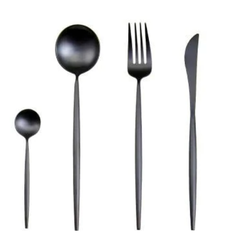 BowLift | LUXURIOUS STAINLESS STEEL 24-PIECE GOLD-SILVER CUTLERY SET
