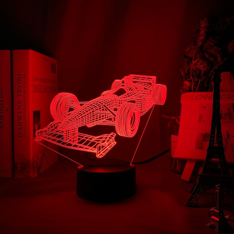 Formula-1-3D-Illusion lamp with colour mode