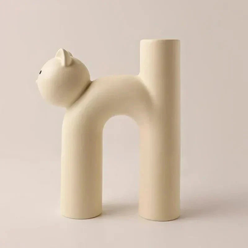 BowLift | Matte Kitten Flower Vase