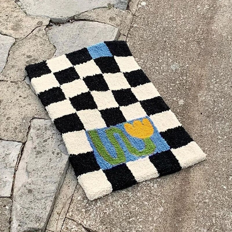 BowLift | Fluffy Chessboard Carpet