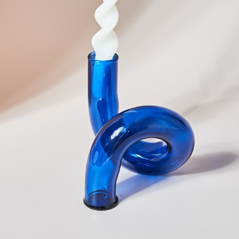 BowLift | Candle holder made of glass vase