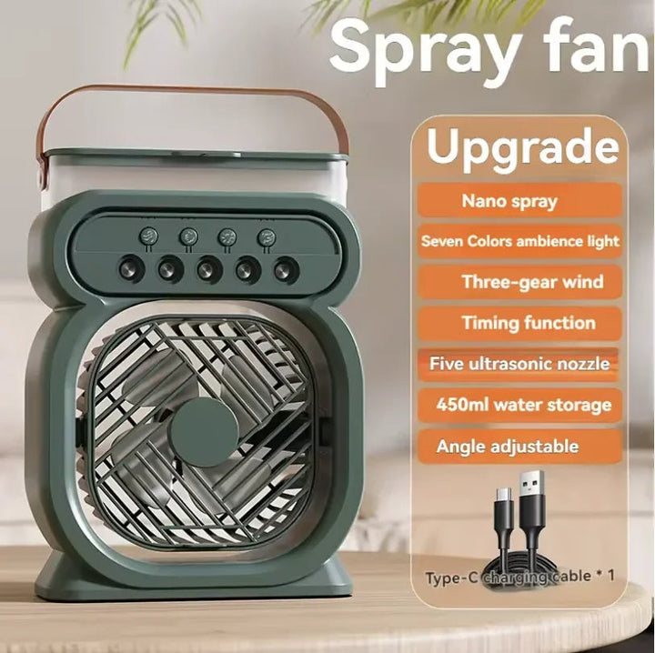 3 in 1 Portable Air Conditioner with Night Light and Humidifier
