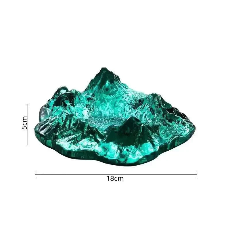 BowLift | Ice Style Mountain Glass Ashtray Decoration