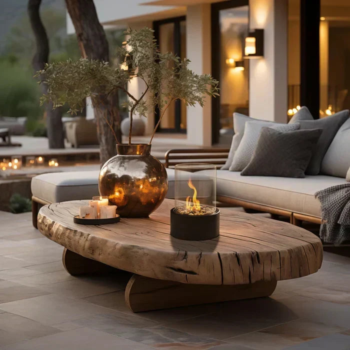 Trendy &amp; Portable Table Fire Lantern - GlowLuxe