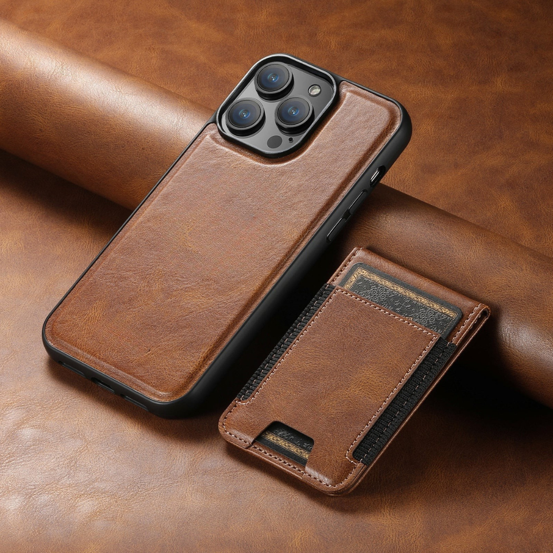 Leather Phone Case Card Holder Stand Cover