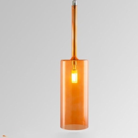 Pendant lamp for the dining table made of glass