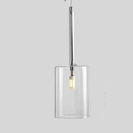 Pendant lamp for the dining table made of glass