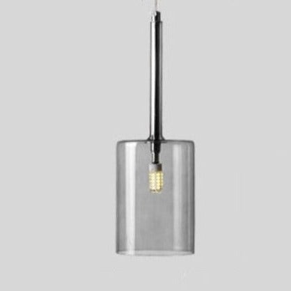 Pendant lamp for the dining table made of glass