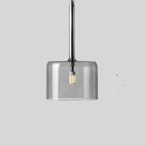 Pendant lamp for the dining table made of glass