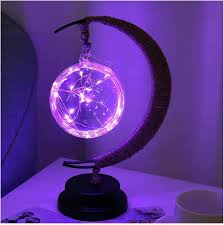 LED Lunar Lamp - Enchanted Moon Night Light for Bedroom, Nursery &amp; Home Decor