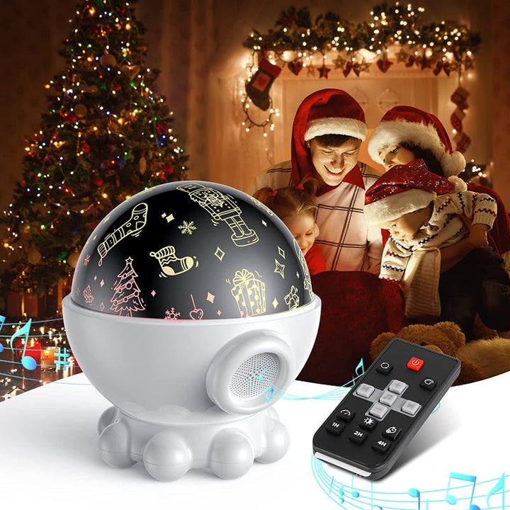 LED Night Light with Ocean &amp; Starry Sky Projection + Music Function - DreamAura