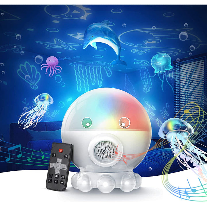 LED Night Light with Ocean &amp; Starry Sky Projection + Music Function - DreamAura