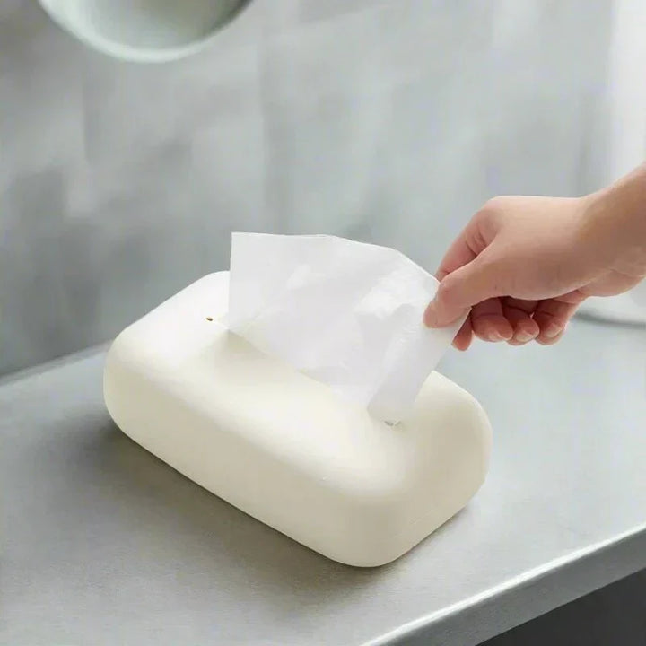 BowLift | Light beige soft tissue box cover